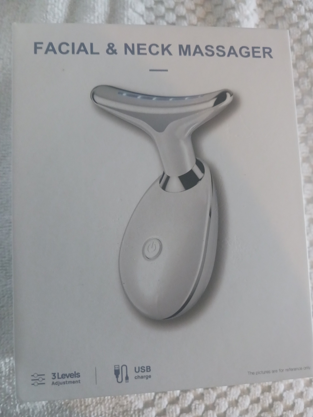 Facial & Neck Massager USB Rechargeable 3 Levels New